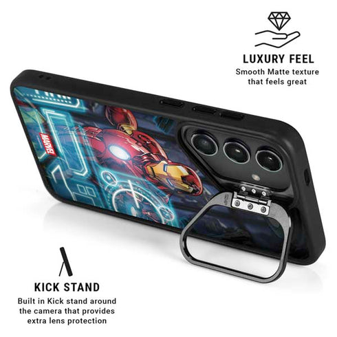 Marvel Iron Man New Armor Galaxy S24 FE Kickstand Case